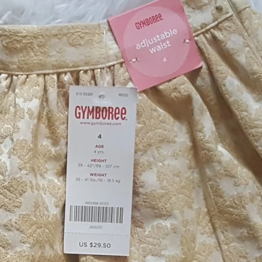 Gymboree Gold Skirt Girls Size 4 New Shimmery‎